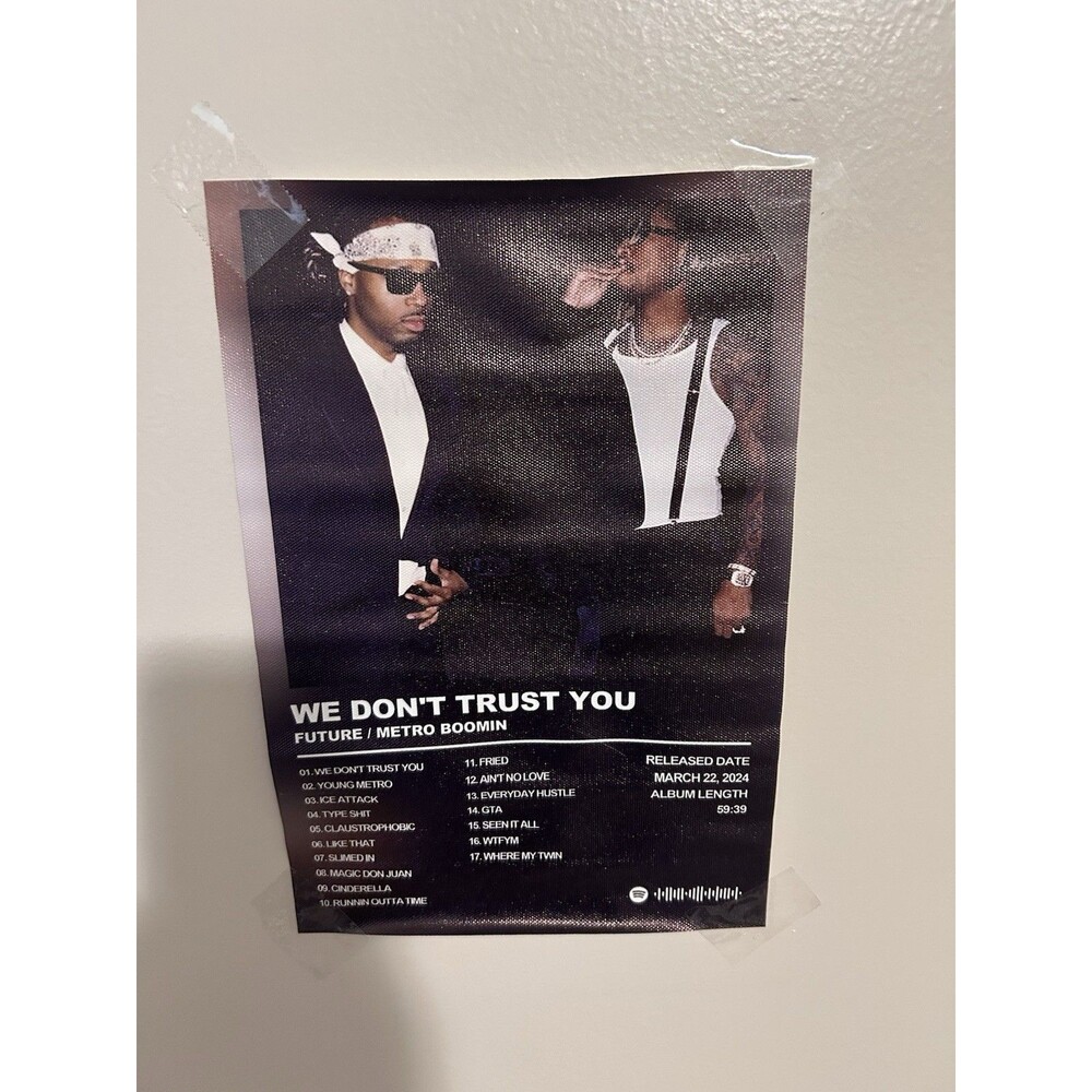 Future / Metro Boomin "We Don't Trust You" 2024 Cloth Poster - Album Cover Art